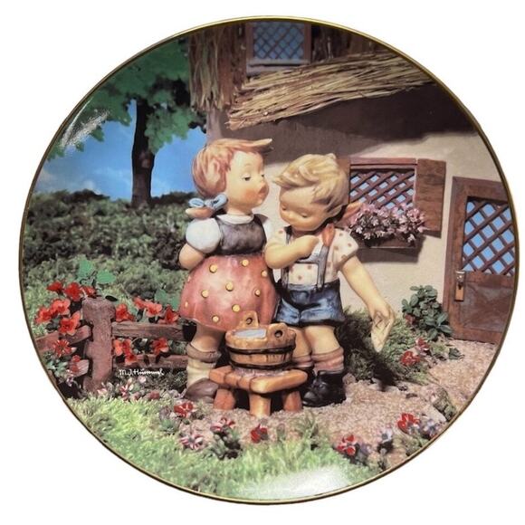 Lot of 4 MI Hummel Danbury Mint Little Companions Vintage Collector Plates - Picture 4 of 5